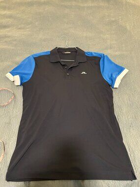 J Lindeberg Navy Blue Golf Shirt